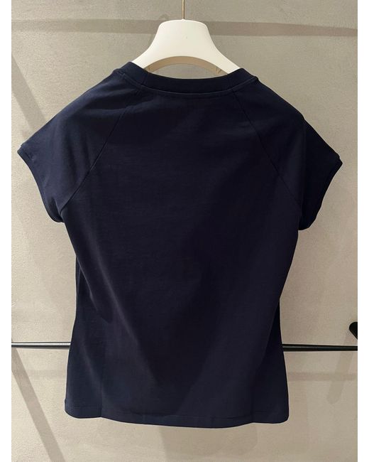 Loewe Blue Slim Anagram Embroidered T-Shirt