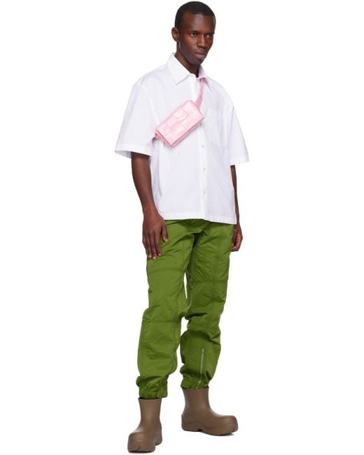 Bottega Veneta Pink Mini Cassette Fanny Pack for men