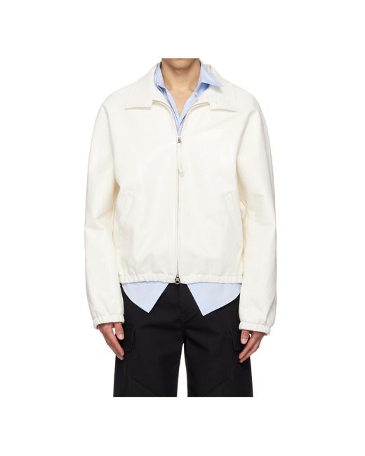 Courreges White Zip-Fastening Jacket for men