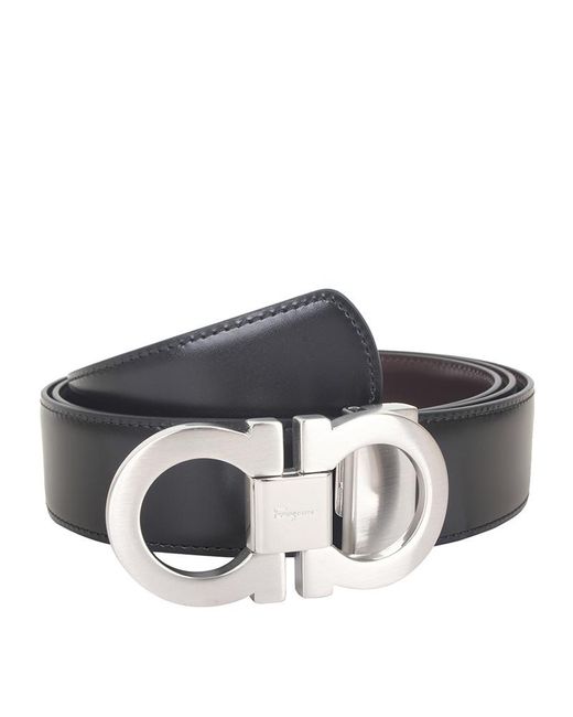 Ferragamo Red Double-Sided Logo Belt for men