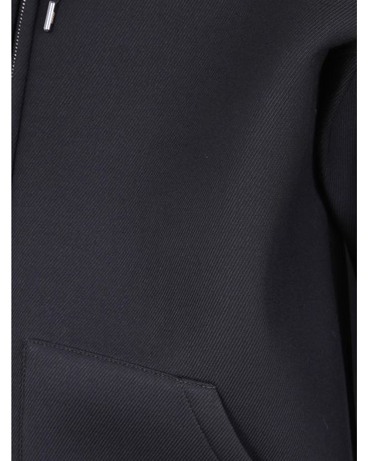 Herno Blue Hooded Zip-Up Jacket for men