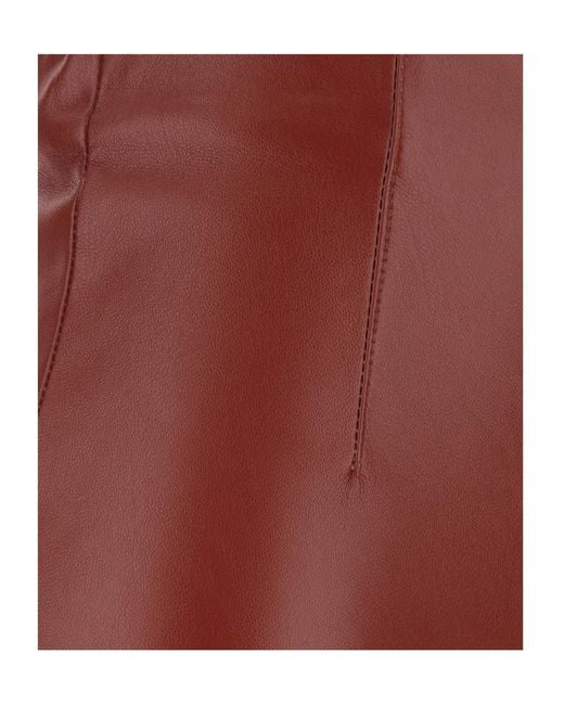 Jucca Red High-Waisted Skirt