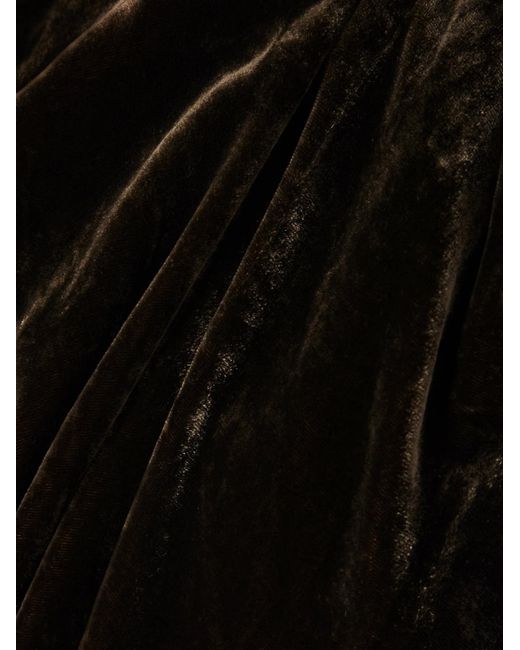 FRAME Black Velvet Flared Track Pants