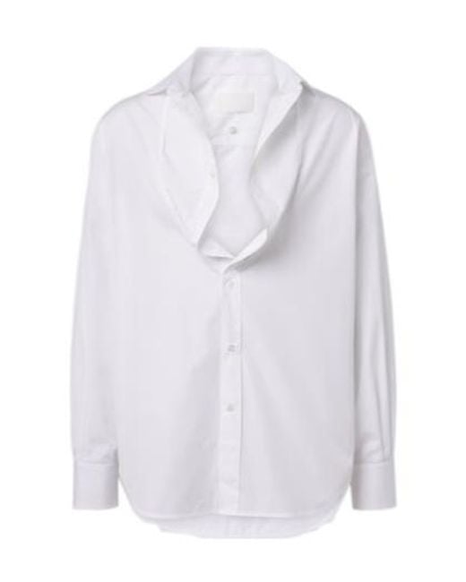 Maison Margiela White Long-Sleeved Shirt for men