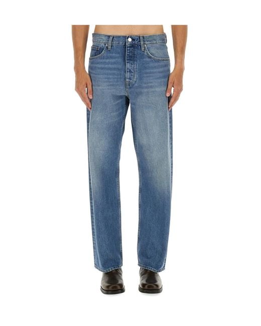 sunflower Blue Logo Patch Loose Fit Jeans for men
