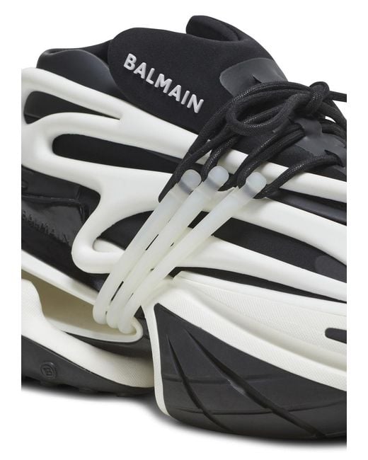 Balmain White Laced Sneakers