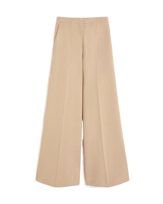 Max Mara Natural High-Waisted Casual Pants