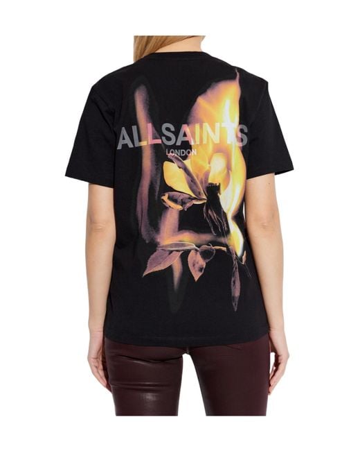 AllSaints Black Blaze Logo T-Shirts