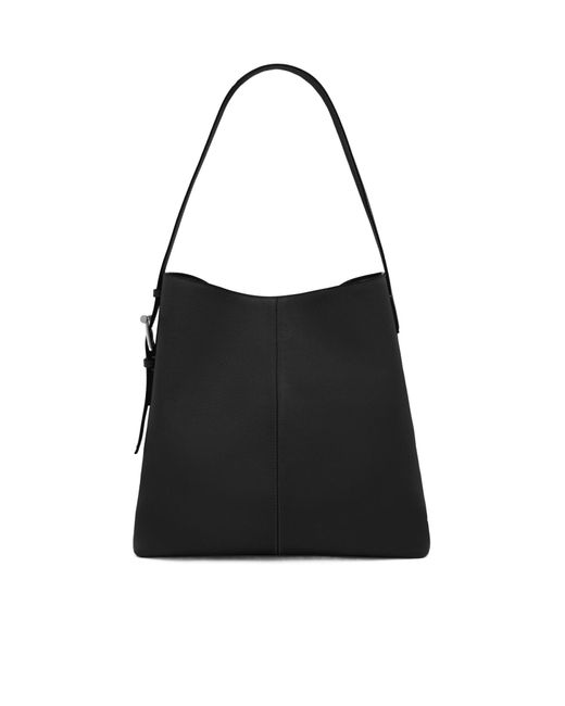 McQueen Black T-Bar Sling Shoulder Bag