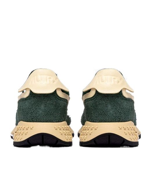 Autry Green Reelwind Lace-Up Sneakers for men