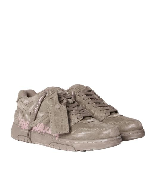 Off-White c/o Virgil Abloh Brown Out Of Office Lace-Up Sneakers