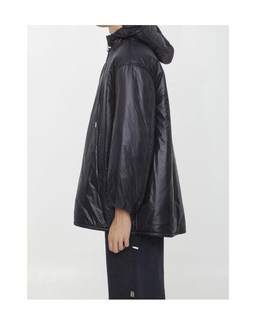 Saint Laurent Gray Saint Logo Embossed Drawstring Jacket for men