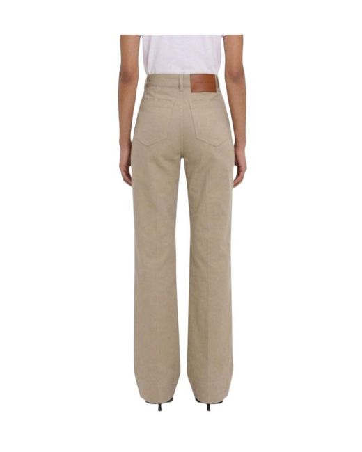 Victoria Beckham Natural Distressed Jeans