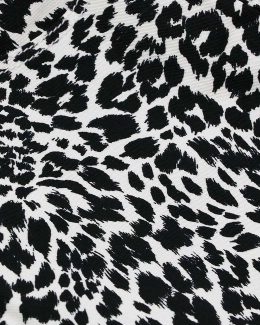 Moschino Gray Leopard Print Jeans