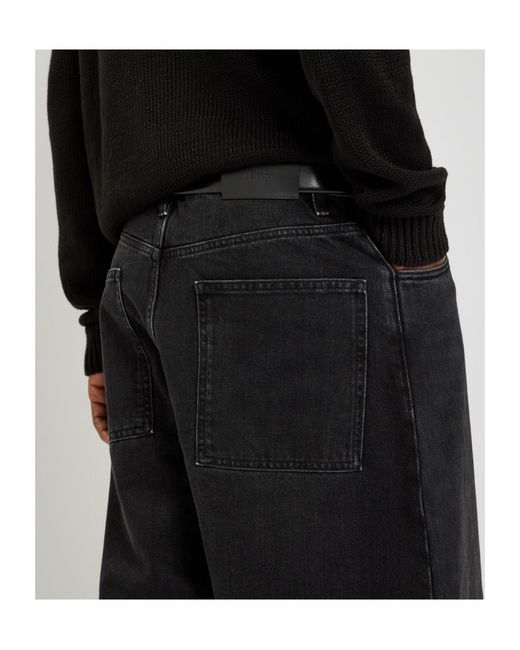 Studio Nicholson Black Mid-Rise Jeans for men