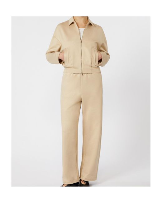 Max Mara Natural Long-Sleeved Zipped Jacket