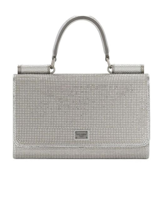 Dolce & Gabbana Gray X Kim Satin Phone Bag