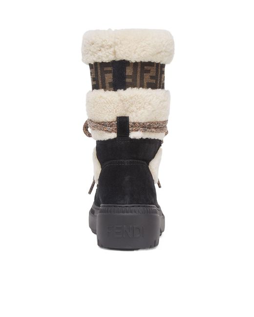 Fendi Multicolor Après Chic Genuine Shearling Boot