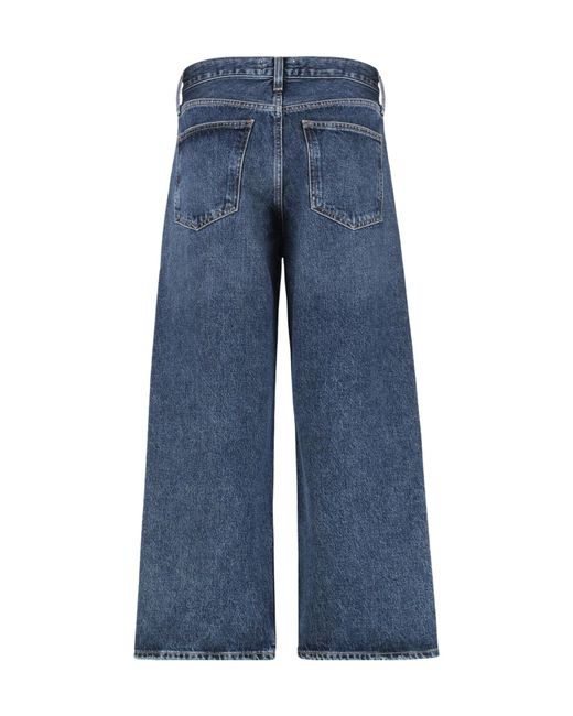 Agolde Blue Arc Bow-Leg Jeans