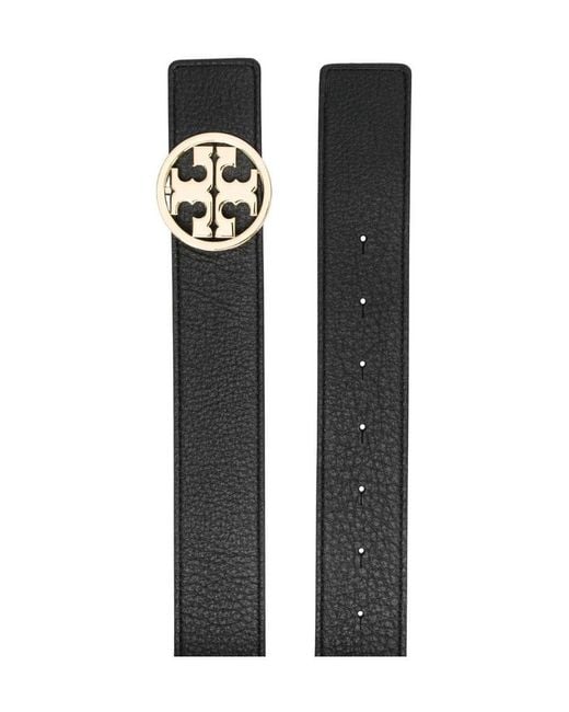 Tory Burch White Miller Reversible Belt