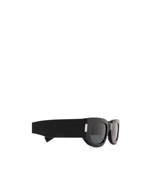 Saint Laurent White Eyewear Rectangular Frame Sunglasses for men