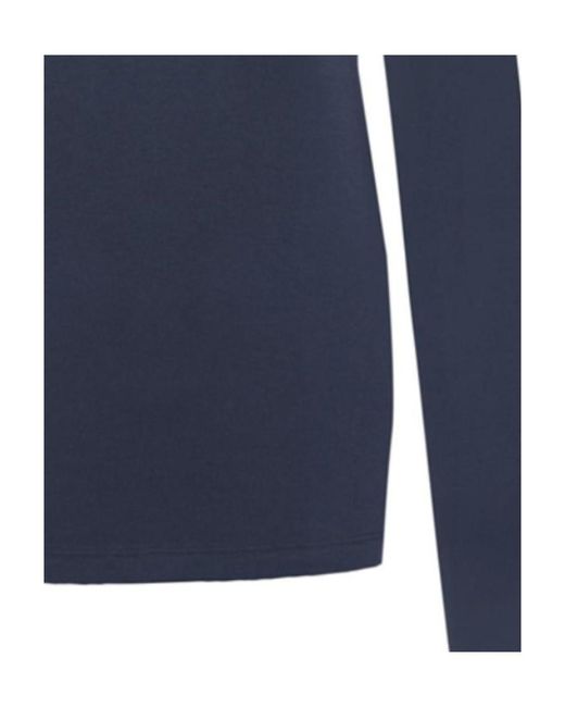Emporio Armani Blue Logo Long-Sleeved T-Shirt