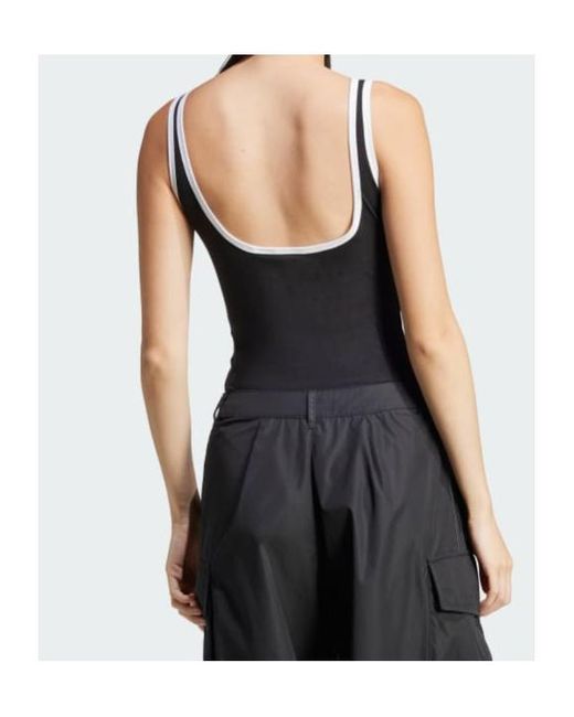 Adidas Black Adicolor 3-Stripes Bodysuit
