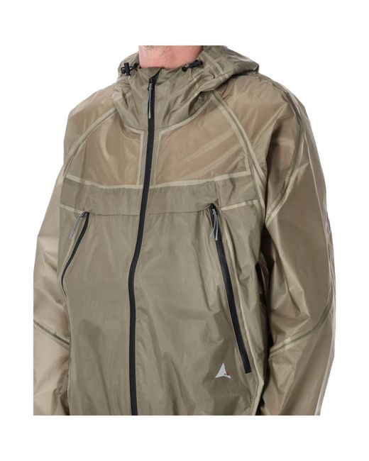 Roa Gray Glasslike Zip Hooded Jacket for men