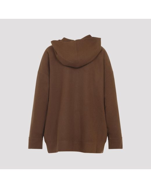 Max Mara Brown Etuania Zip-Up Hoodie
