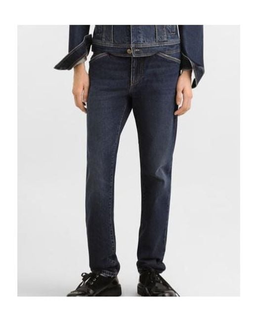 Dolce & Gabbana Blue Skinny Jeans for men