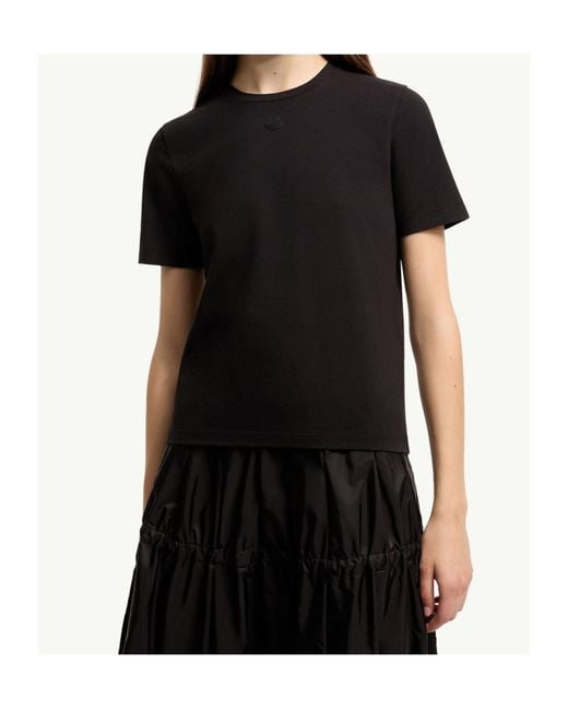 Moncler Black Logo Cotton Jersey T-Shirt