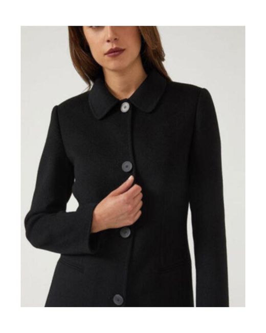 Emporio Armani Black Breasted Coat