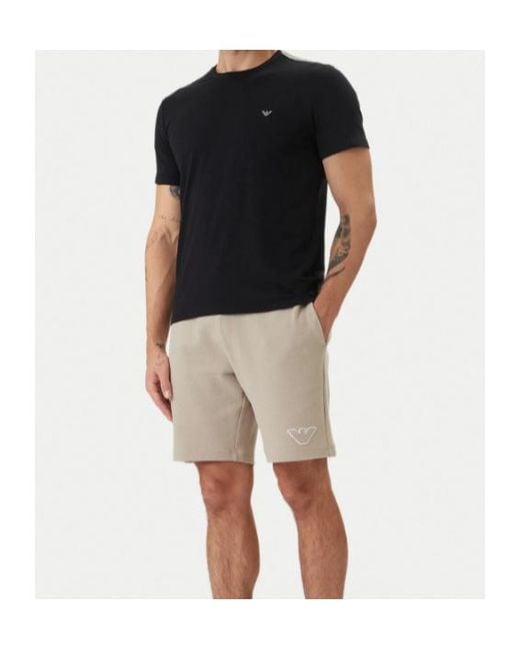 Emporio Armani Black Crew Neck T-Shirt for men