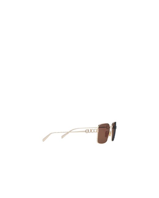 Gucci Brown Square Frame Sunglasses