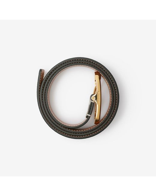Burberry Metallic Checkered Belt