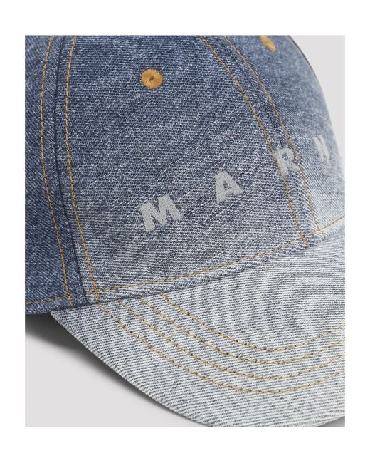 Marni Blue Faded Cap for men