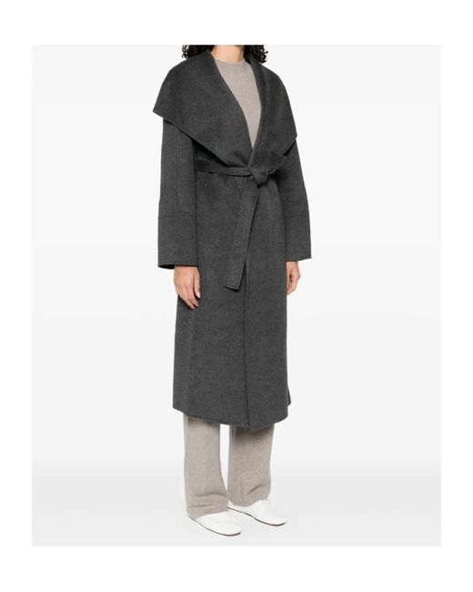 Soft Goat Black Long-Sleeved Coat