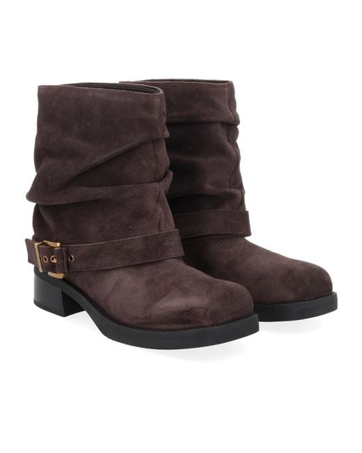 MICHAEL Michael Kors Brown Colby Ankle Boots