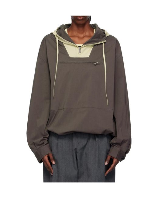 J.W. Anderson Gray Contrast Hood Pullover Jacket