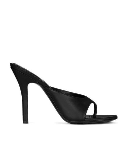 Givenchy Black Slip-On Leather Mules