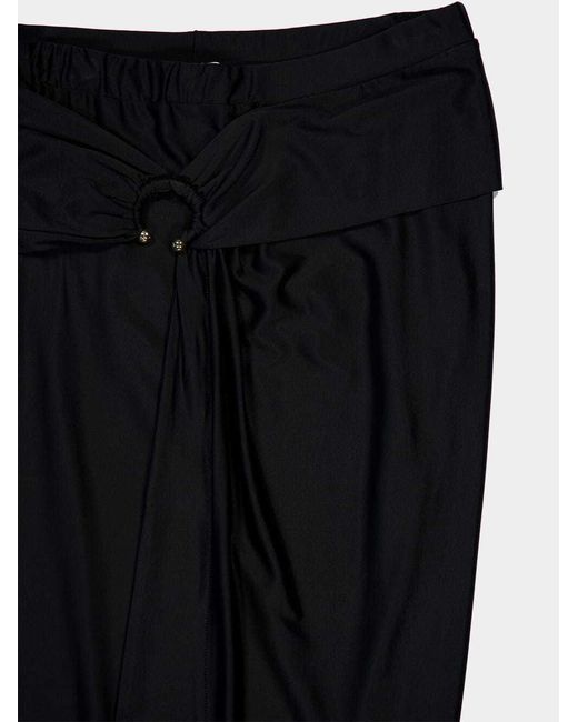 Rabanne Black Rabanne Jupe Draped Maxi Skirt