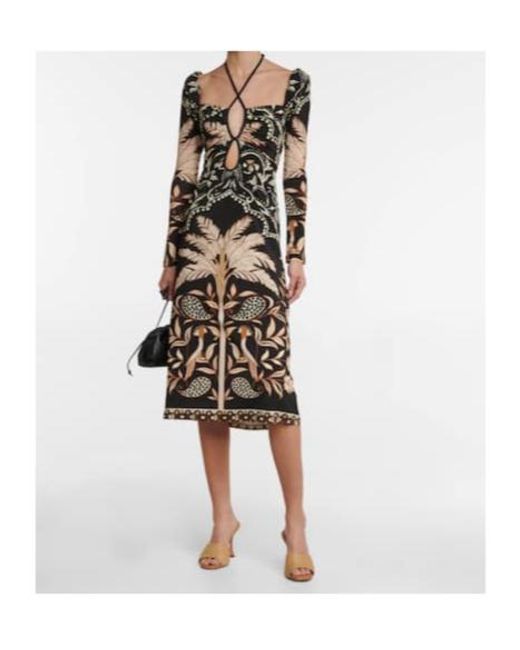 Johanna Ortiz Natural Fables Of The Night Midi Dress