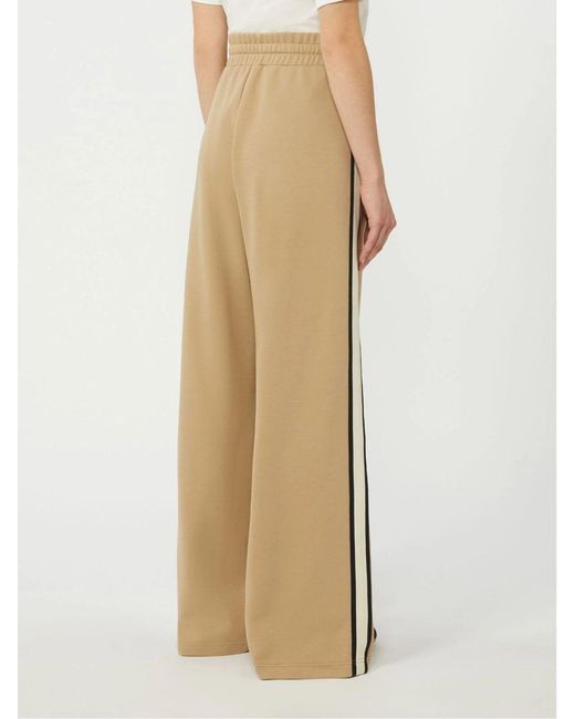 Weekend by Maxmara Natural Side-Stripe Drawstring-Waistband Trousers
