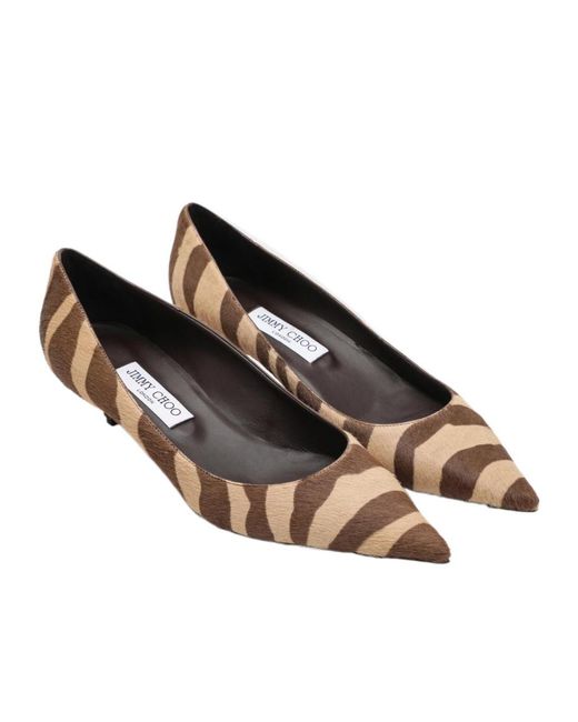 Jimmy Choo Brown Pointed-Toe High Heels