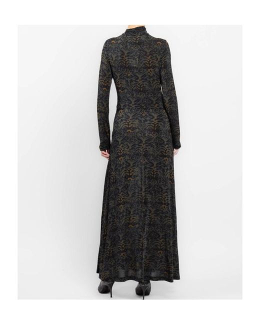 Ulla Johnson Black Long-Sleeved Turtleneck Dress