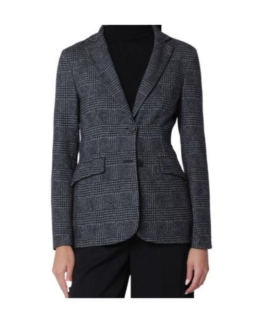 Harris Wharf London Blue Long-Sleeve Blazer