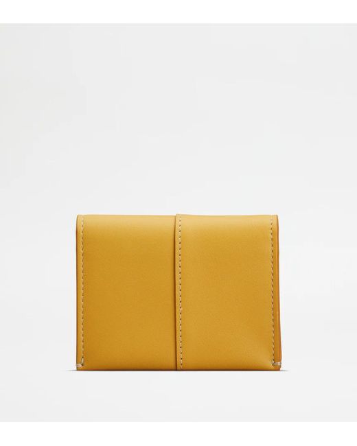 Tod's Yellow Logo Card Pack for men