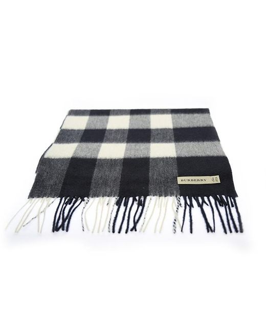 Burberry Blue Checkered Scarf for men