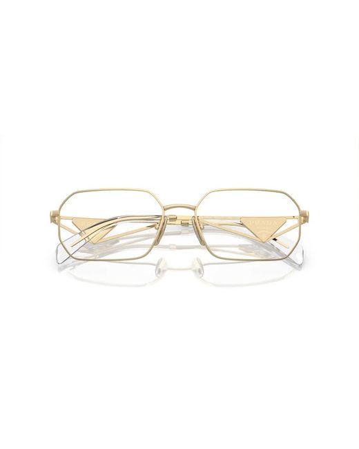 Prada White Eyewear Rectangular Frame Glasses