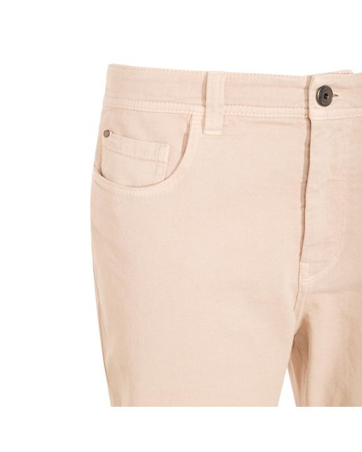 Brunello Cucinelli Natural Straight Leg Jeans